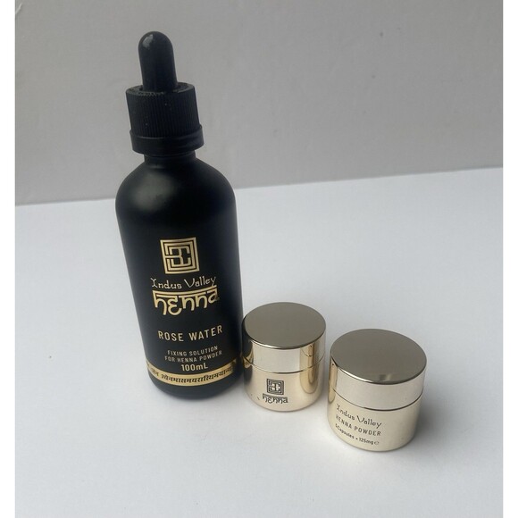 BROW CODE Indus Valley Rose Water & Henna Powder Light & Dark Brown Brow Tint - Picture 2 of 13